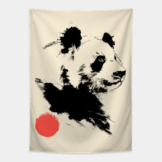 Kororo Panda Tapestry by AldInk