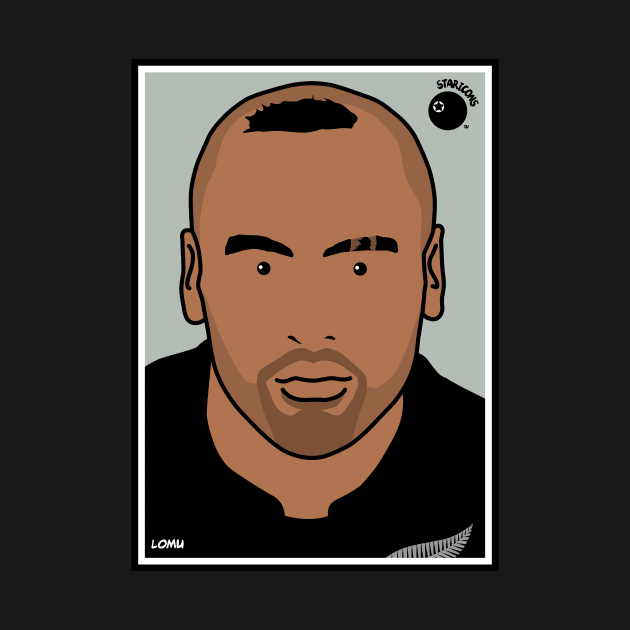 Jonah Lomu, New Zealand All Blacks rugby union player by stariconsrugby