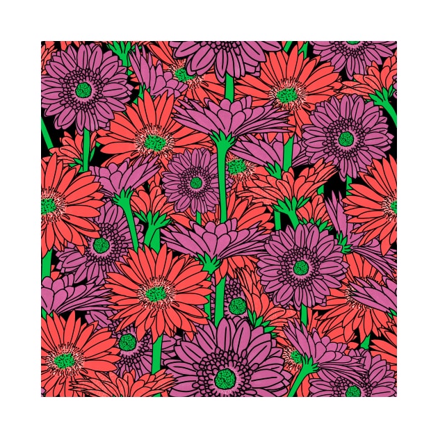 Bright Gerbera Daisies by Quick Brown Fox Canada 