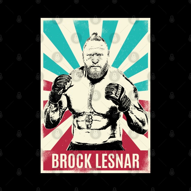 Vintage Retro Brock Lesnar by Bengkel Band