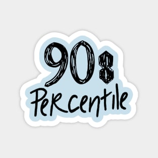 90s Percentile Logo - SIMPLE Magnet