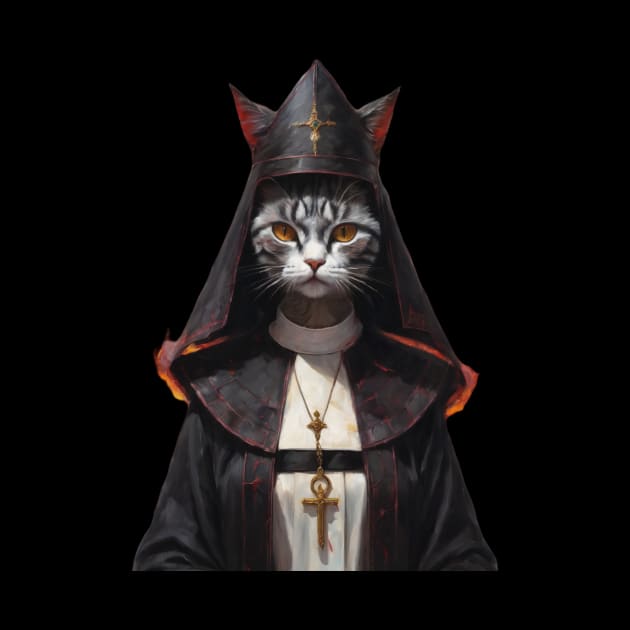 Nun cat design by nonagobich