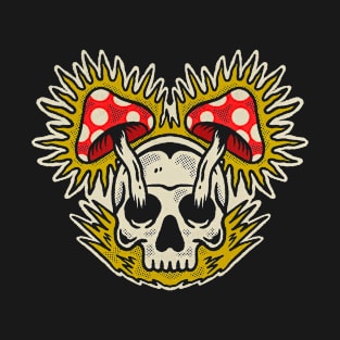 Mushroom Eye Skull T-Shirt