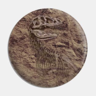 T-Rex Dinosaur skeleton Fossil Pin