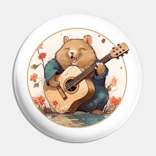 Quokka plays the guitar Pin