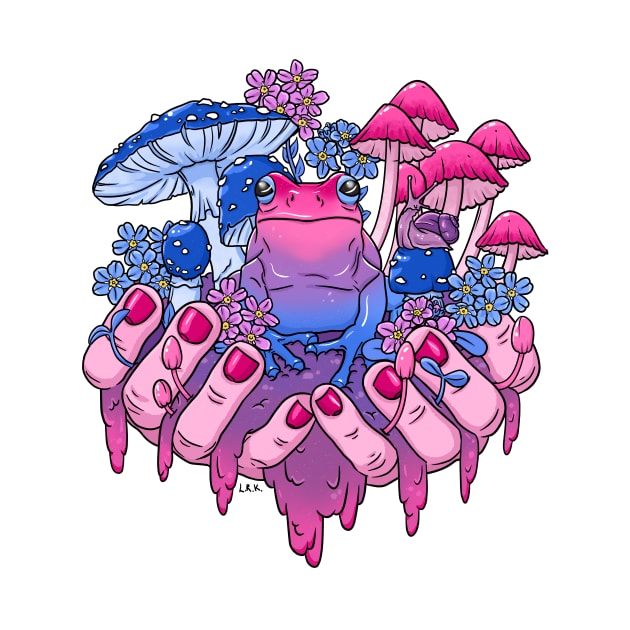 Bisexual Frog Fungi Handful by lrmackay