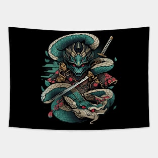 samurai dragon Tapestry