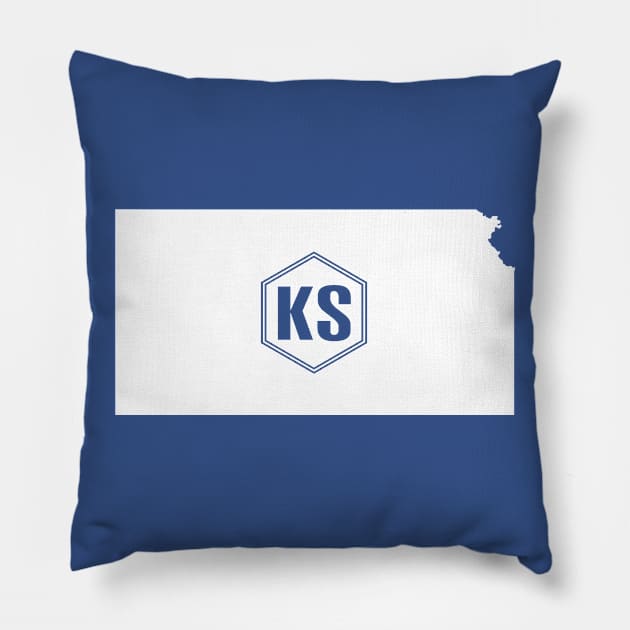 Kansas Homer (White) Pillow by caknuck