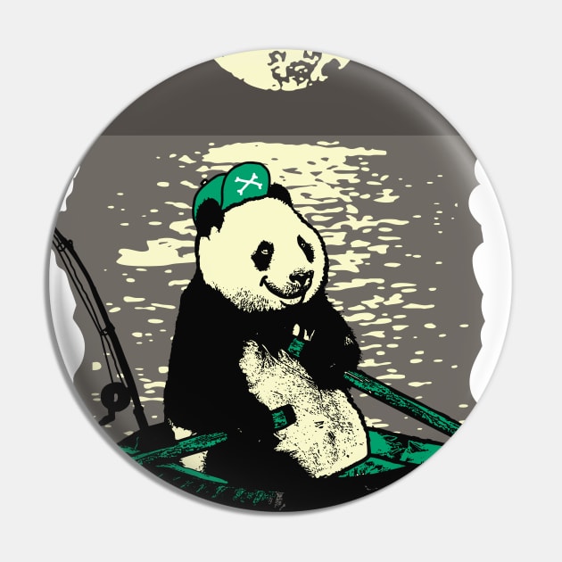 Panda travels the ocean Pin by vesterias