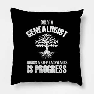 A Step Backwards Is Progress Pillow