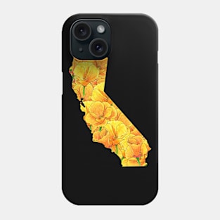 California in Flowers Phone Case