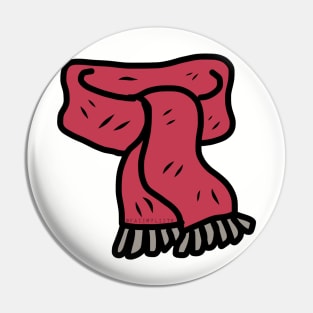 Cranberry Red Scarf Pin