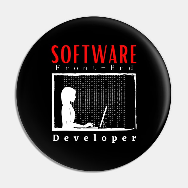 Software Front-End Developer motivational design Pin by Digital Mag Store