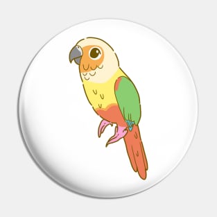 Pineapple Green Cheek Conure Pin