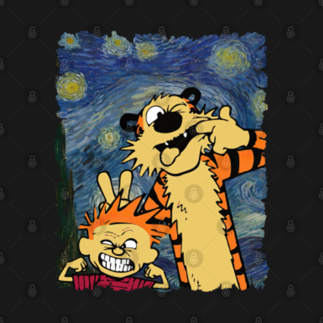 Calvin And Hobbes Stary Night Calvin And Hobbes T Shirt Teepublic 2368