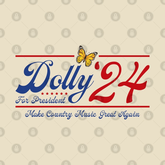 Dolly Parton 2024 For President by flataffex