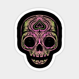 Sugar Skull - Lemon Pink Magnet