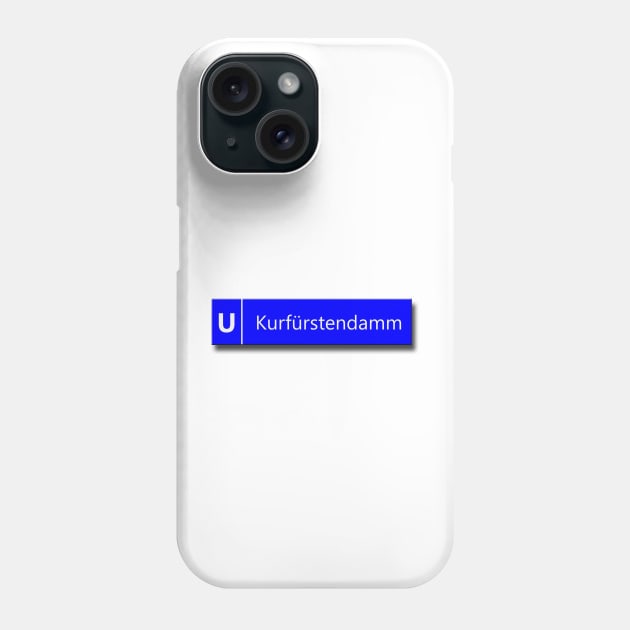 Kurfürstendamm U-Bahn Sign Phone Case by VoodooNite