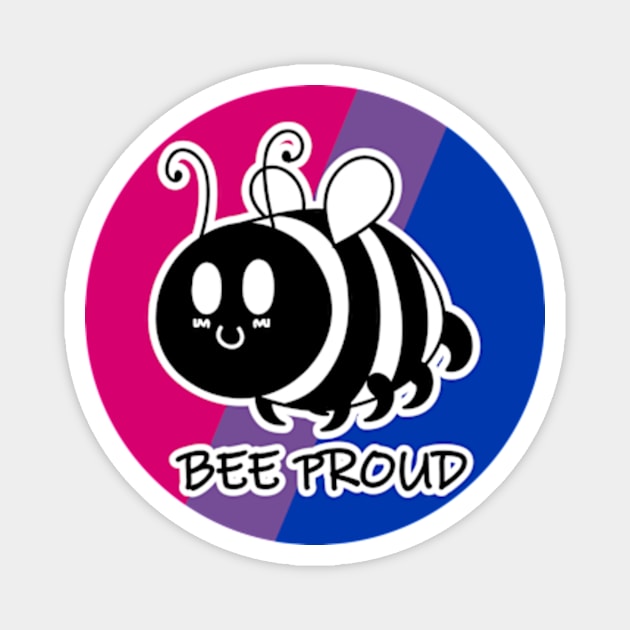 Bee Proud Bisexual/Biromantic Flag Magnet by JadedOddity