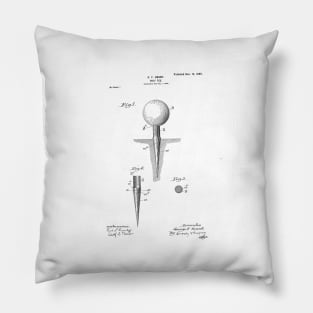 Golf Ball Tee patent drawing Pillow
