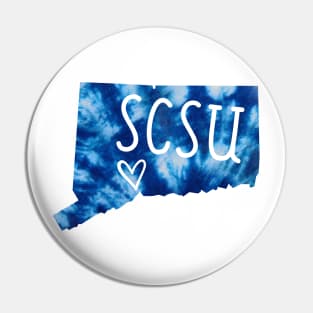 Tie Dye Southern Connecticut State University Pin