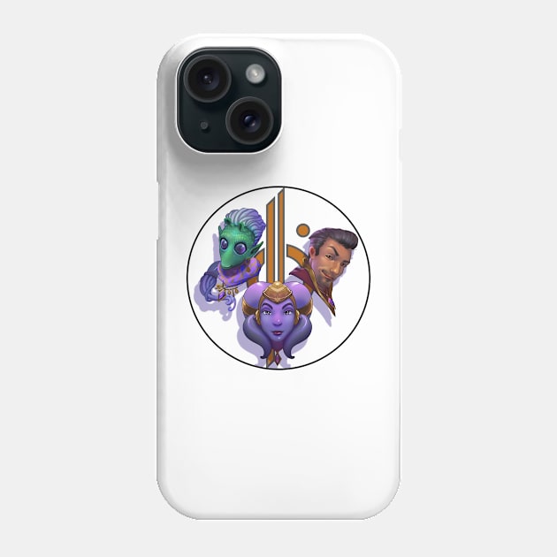 Starcruiser Halcyon Gaya's Crew V1 Phone Case by shoemaker-art