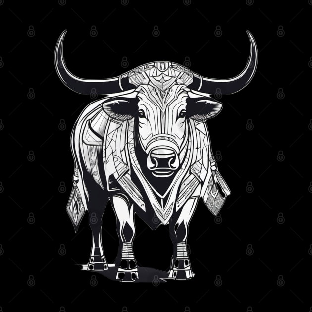 Wild Ox Dressed in Battle Armor. Uruz is the Runic word for the Wild Ox by DesignsbyZazz