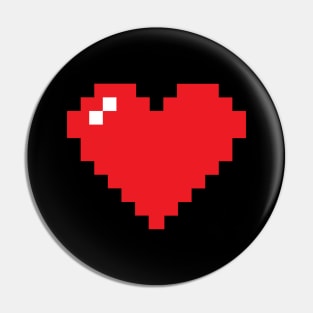 8-BIT Heart Pin