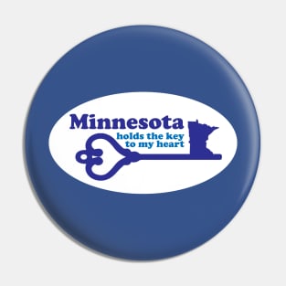 Minnesota Holds The Key To My Heart Pin