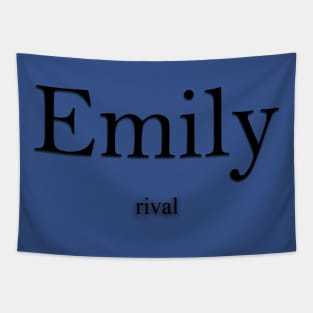 Emily Name meaning Tapestry