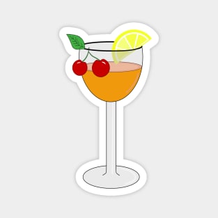 FRUIT Cocktail Glass Magnet