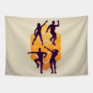 Dancing Silhouettes Tapestry