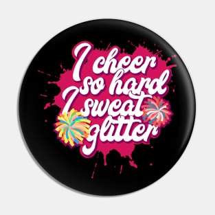 Funny Cheerleading Girls Teens Cheer Squat Gift Pin