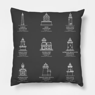 Lighthouses of Long Island Sound (Volume 1) Pillow