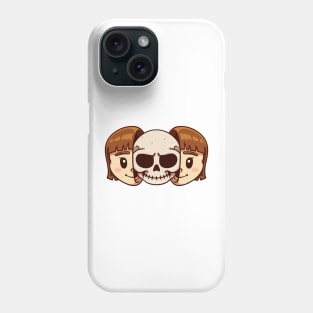 Skull And Girl Phone Case