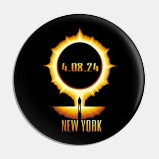 total solar eclipse 8 april 2024 NEW YORK Pin