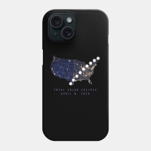 Eclipse 2024 USA Totality Path Phone Case