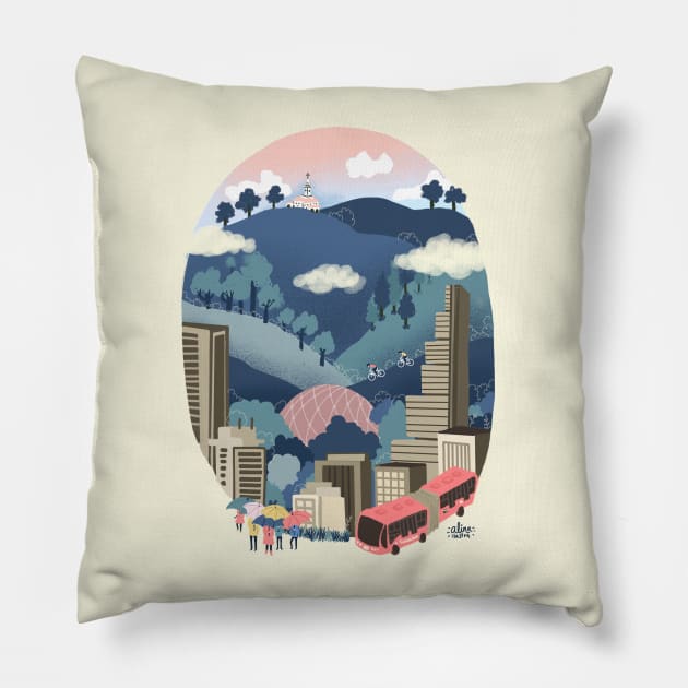 Bogota Pillow by alinailustra