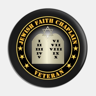 Jewish Faith Chaplain Veteran Pin