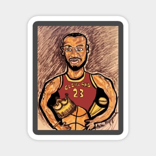 Lebron King James Cleveland Magnet