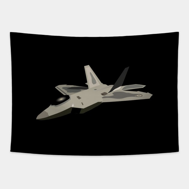 F22 Raptor Jet Fighter Tapestry by NorseTech