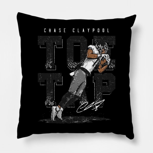 Chase Claypool Pittsburgh Toe Tap Pillow by MASTER_SHAOLIN