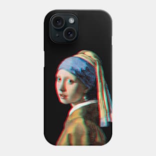 Girl with a Pearl Earring 3D Colorful Effect Phone Case