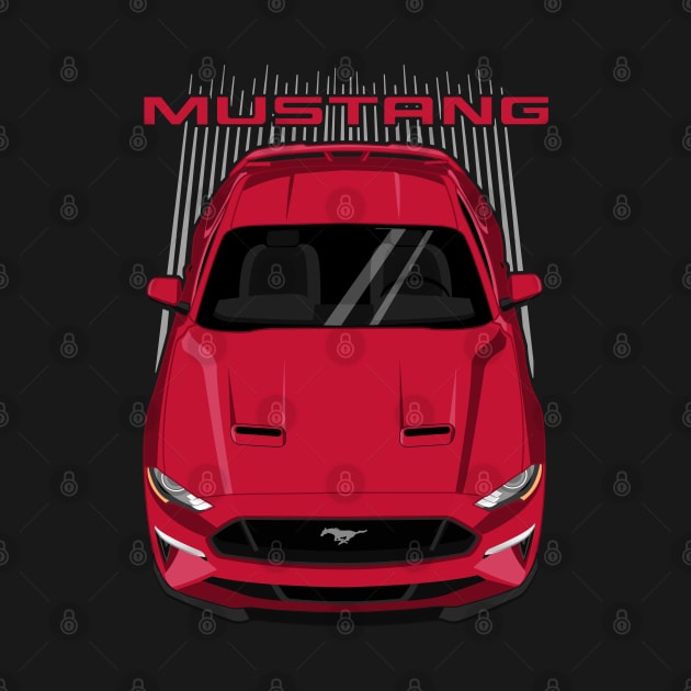 Mustang GT 2018 to 2019 - Ruby Red by V8social