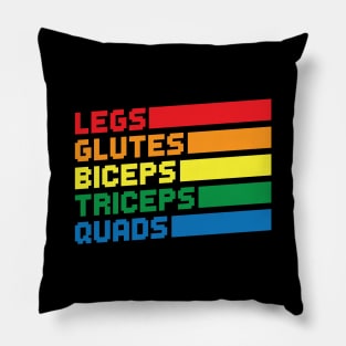 Legs Glutes Biceps Triceps Quads LGBTQ Pillow