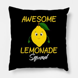 Awesome lemonade squad Pillow