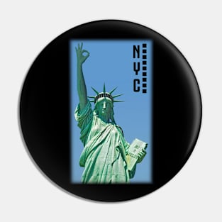 Statue of the liberty joke Pin