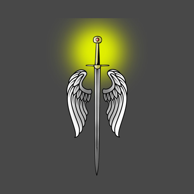 St. Michael Symbol Angels TShirt TeePublic