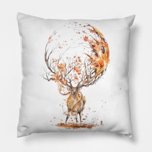 The Autumn Deer Pillow