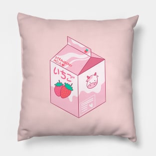 Kawaii Strawberry Milk Shake Pillow